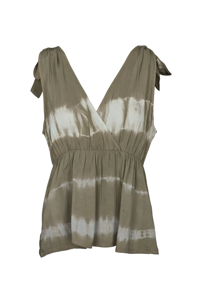 Orchid Top - Tie Dye Vetiver