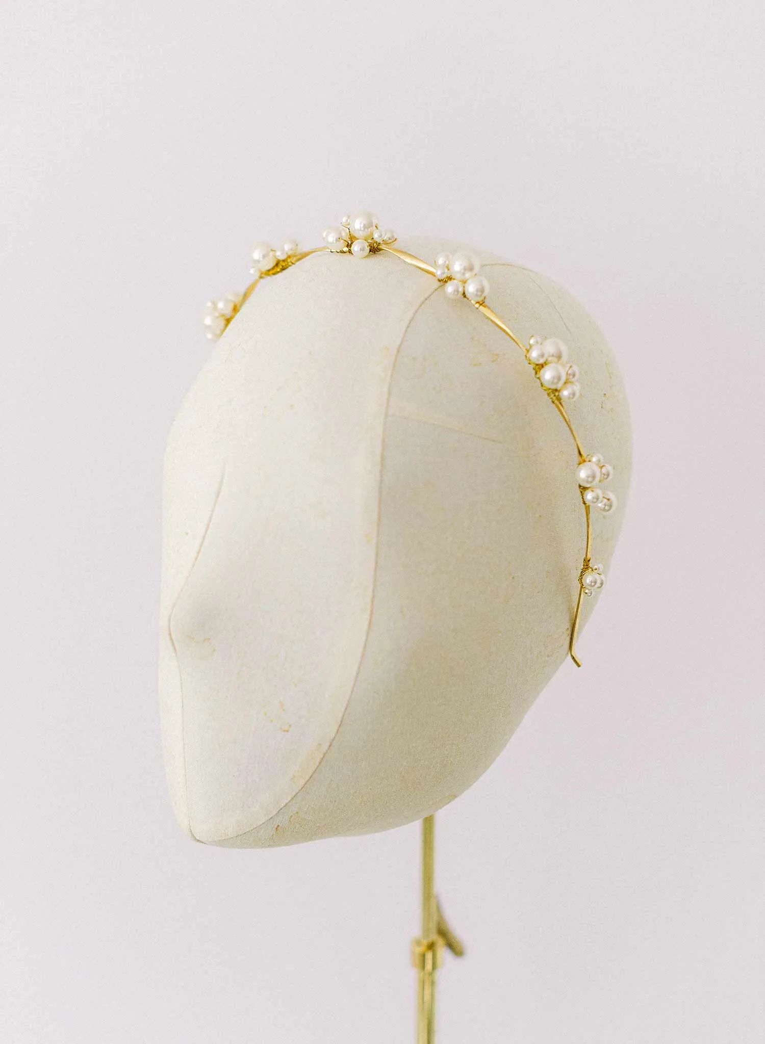 Pearl cluster bridal headband - Style #2339