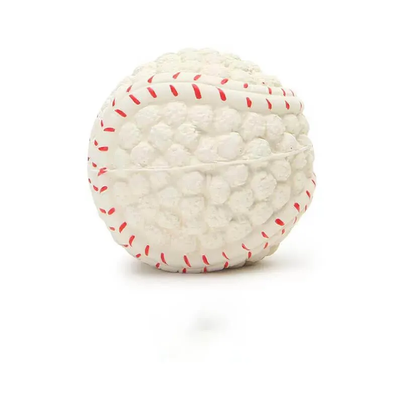 Pet Latex Squeaky Ball Toy Durable Interactive Dog Chew Toy