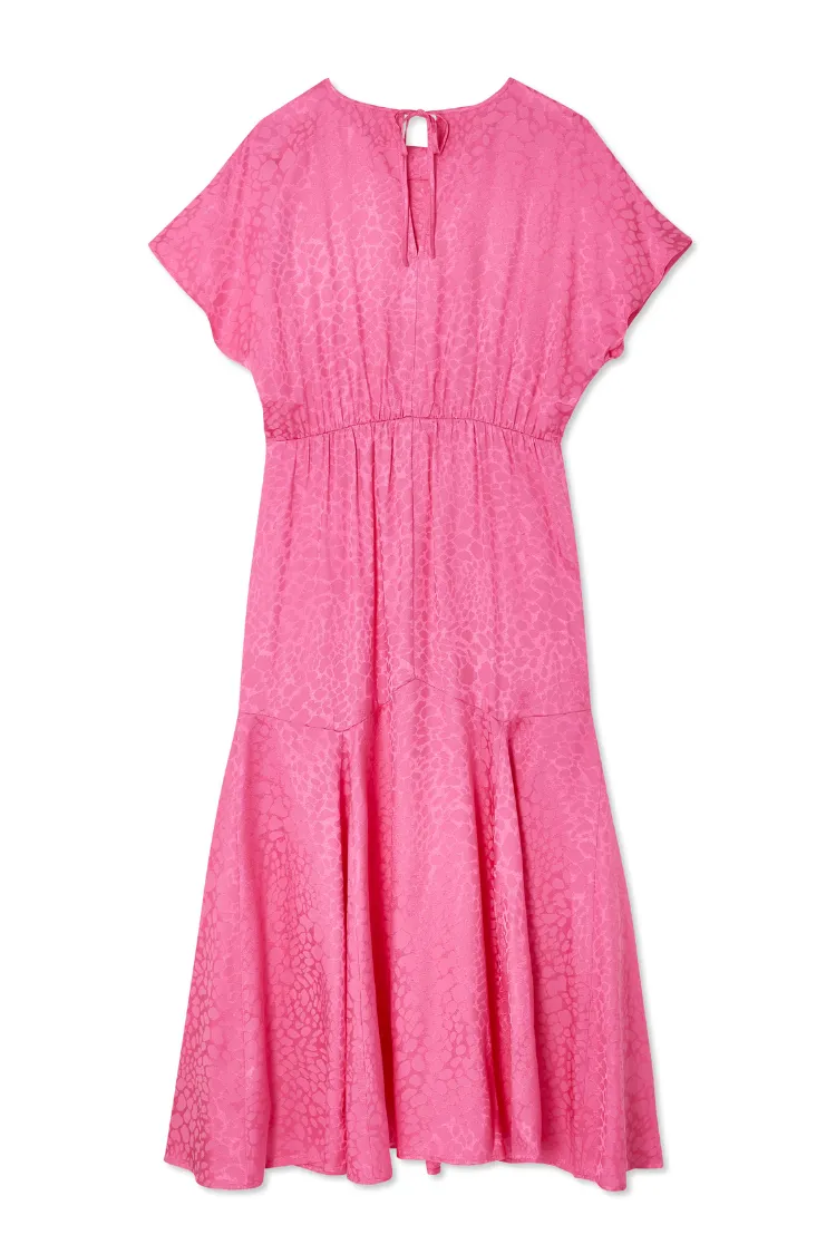 Pink Jacquard Erin Dress