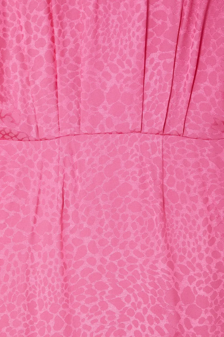 Pink Jacquard Erin Dress