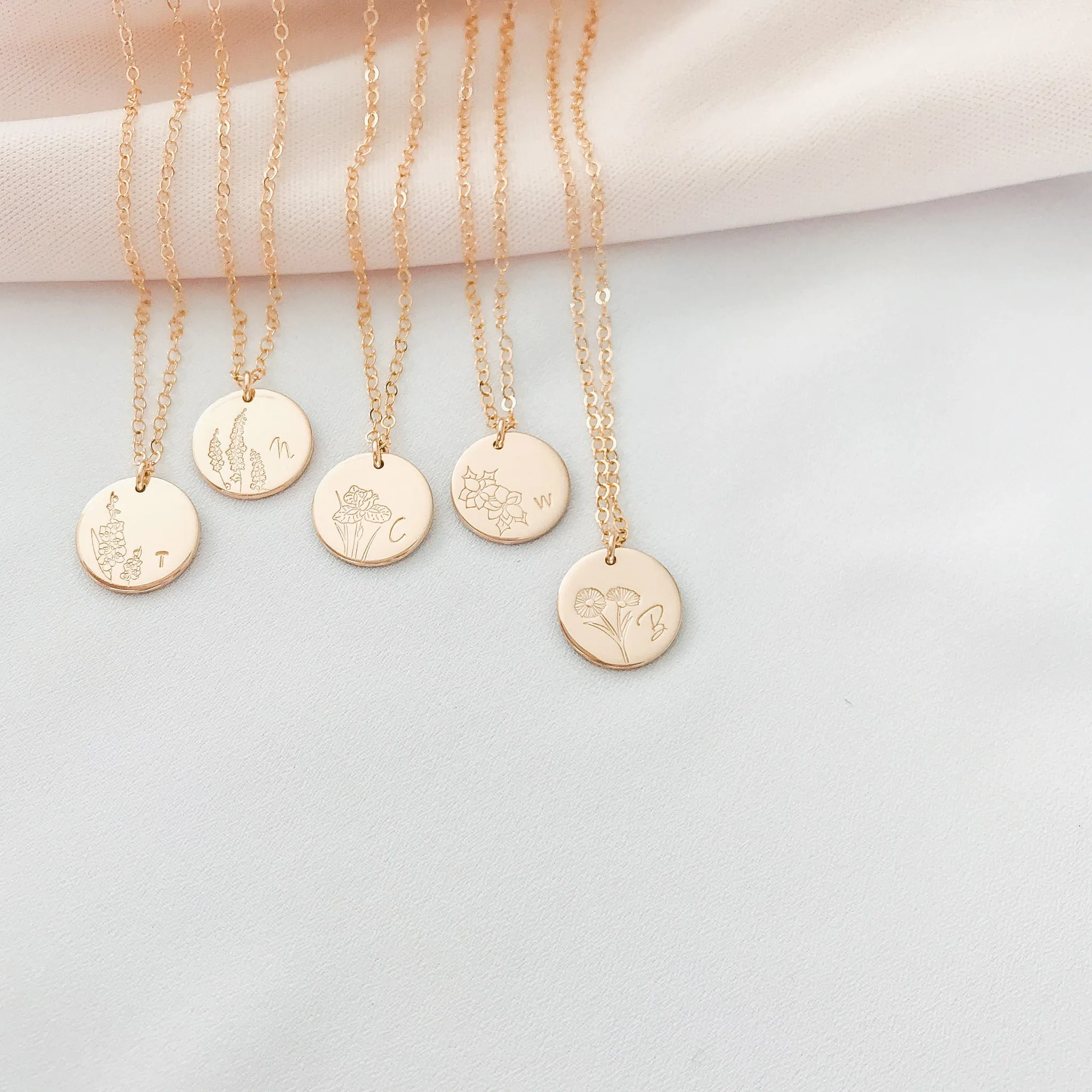 Poinsettia • Success • December Birth Flower • Choose Pendant Size