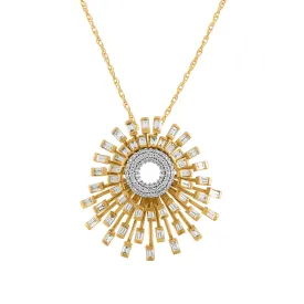 Scatter Waltz Snowflake Diamond Pendant