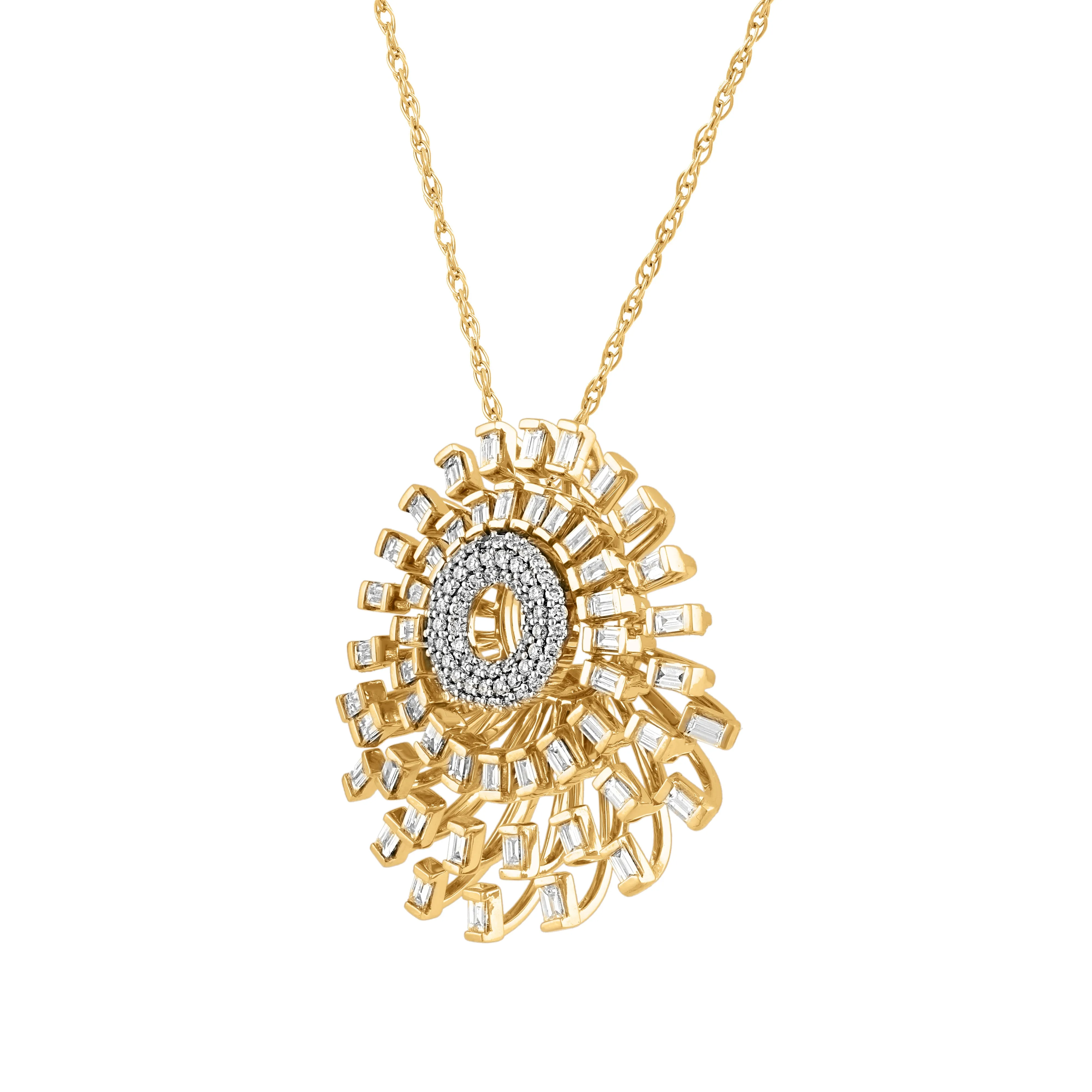 Scatter Waltz Snowflake Diamond Pendant