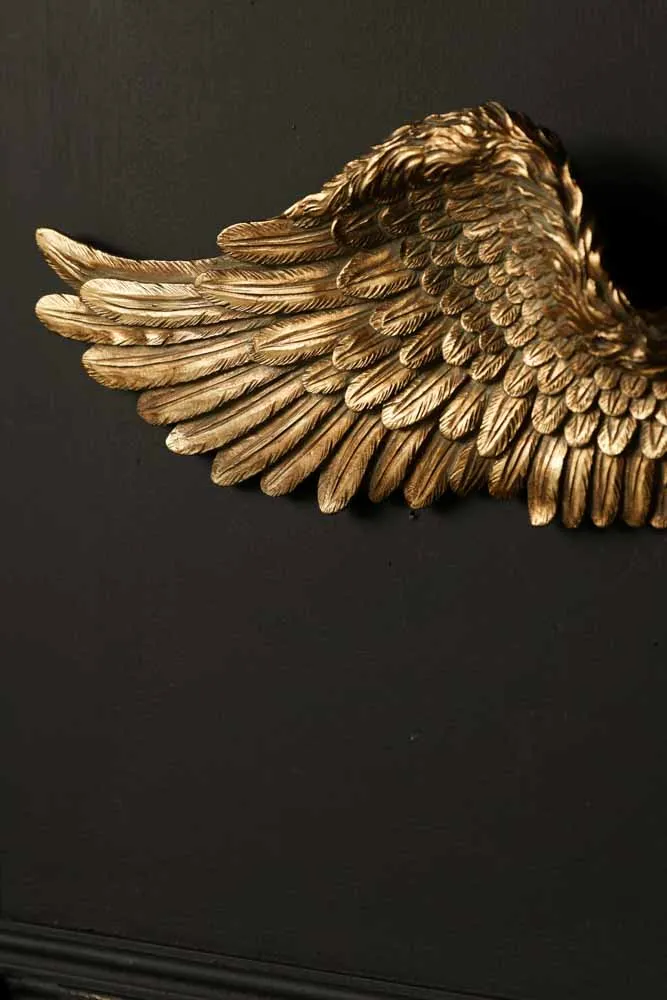 Set Of 2 Gold Angel Wings