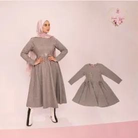 Short dress- Grey