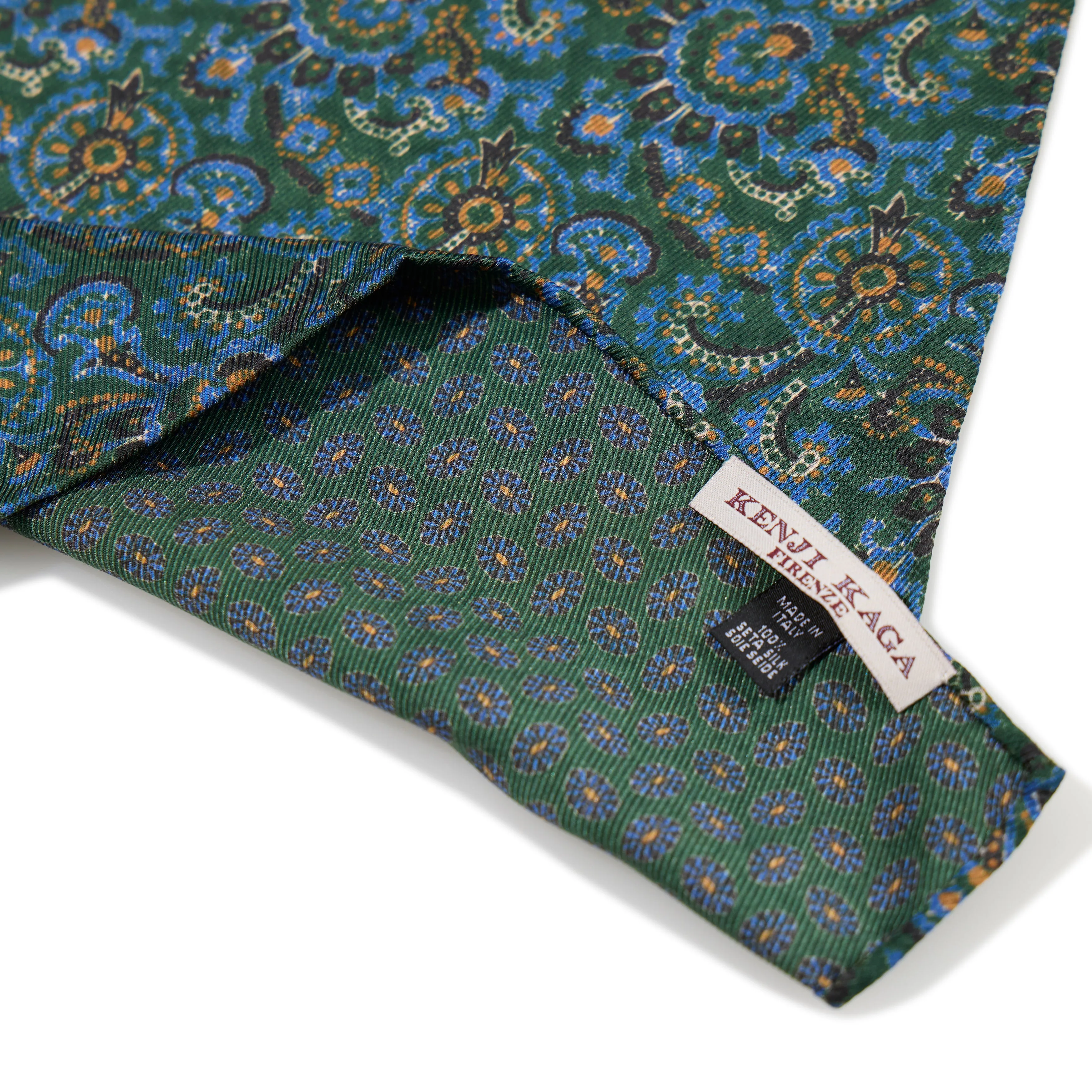 Silk Double-Faced Paisley Pocket Square