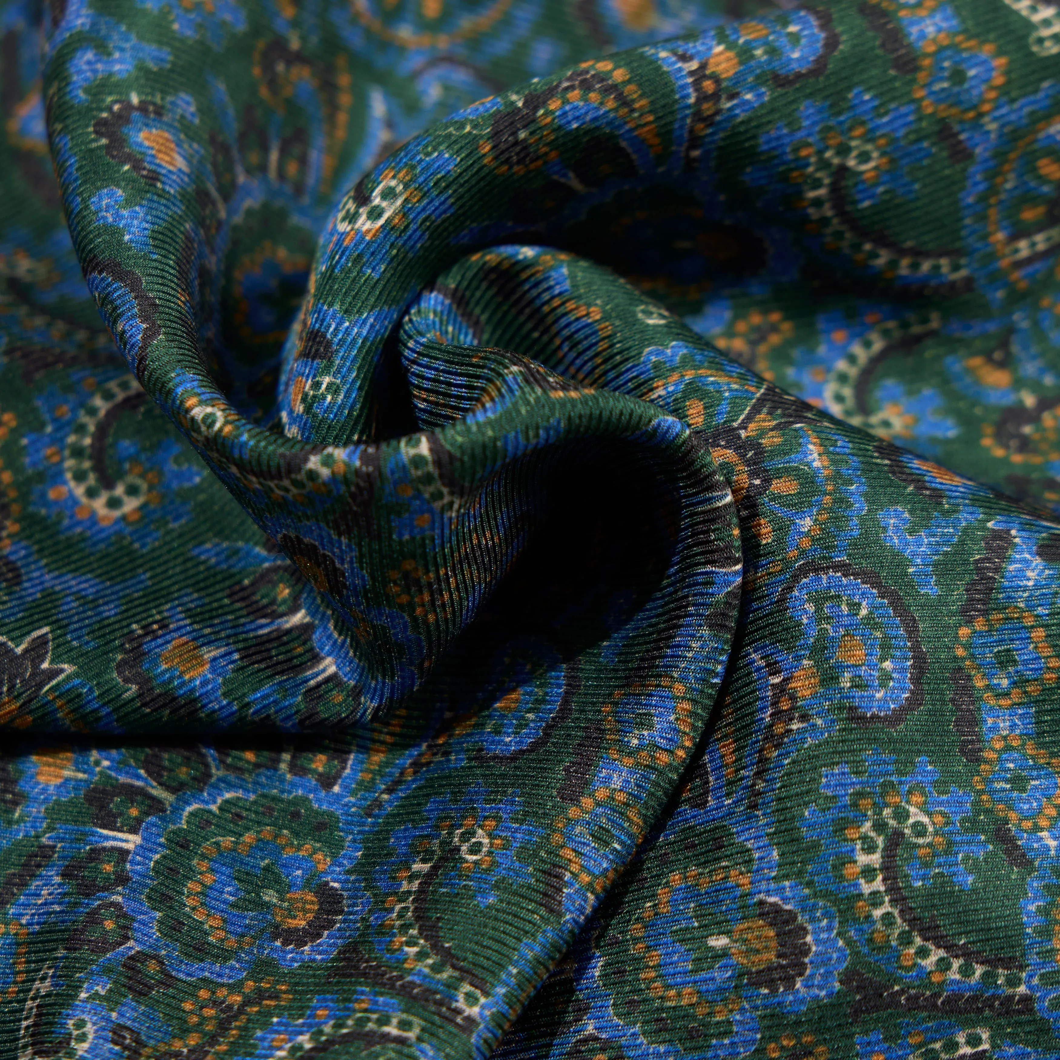 Silk Double-Faced Paisley Pocket Square