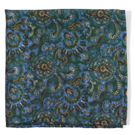 Silk Double-Faced Paisley Pocket Square