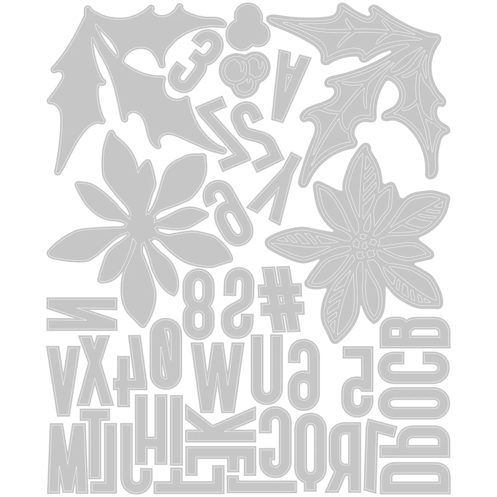 Sizzix Thinlits Die Set 43PK - Vault Seasonal Sketch by Tim Holtz