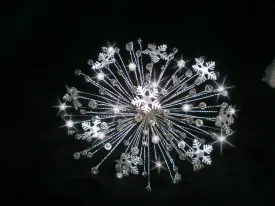 Snowflake bouquet, winter Wedding brides bouquet,  crystal Christmas wedding