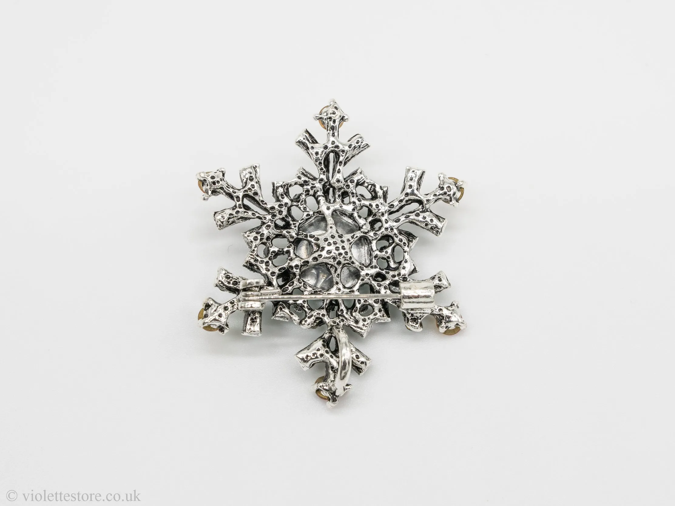 Snowflake Christmas Brooch 2024