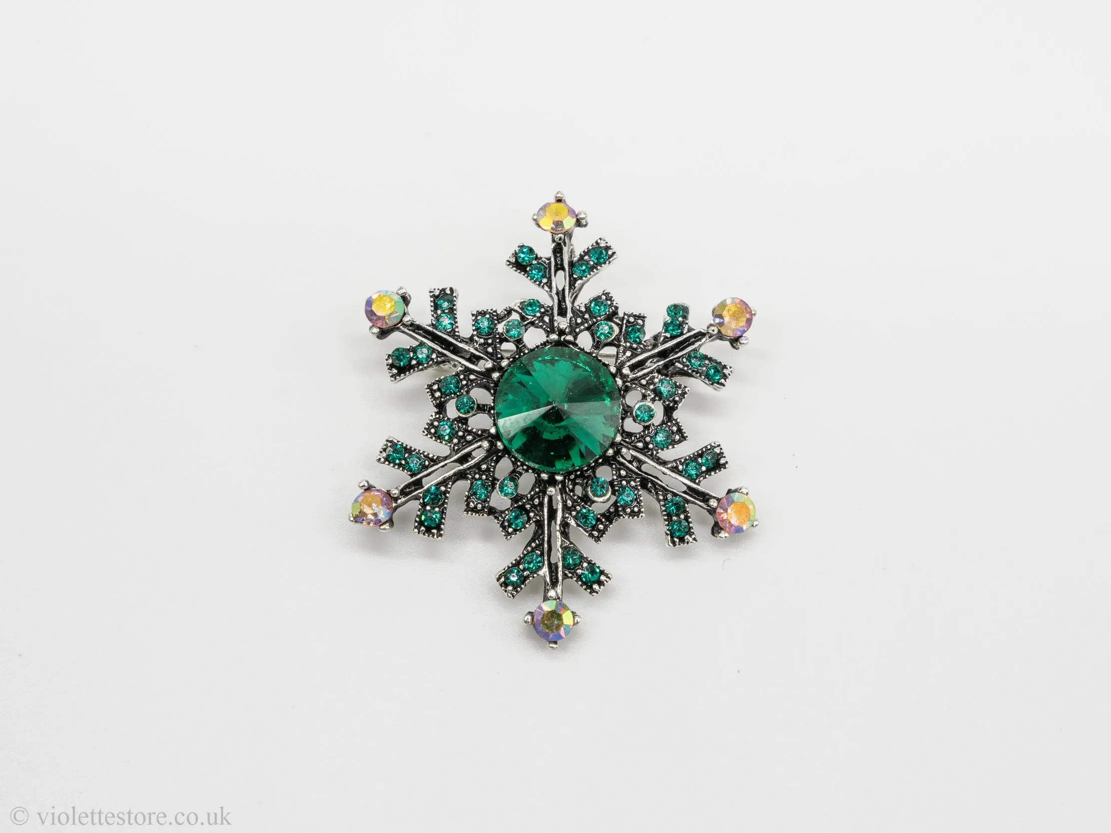 Snowflake Christmas Brooch 2024