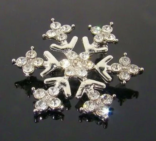 Snowflake Crystal Brooch
