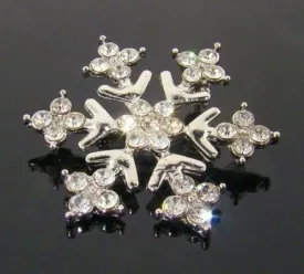 Snowflake Crystal Brooch