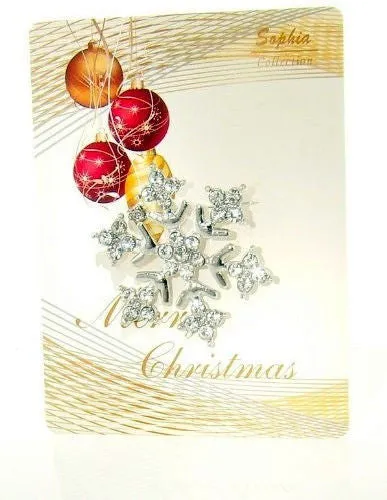Snowflake Crystal Brooch