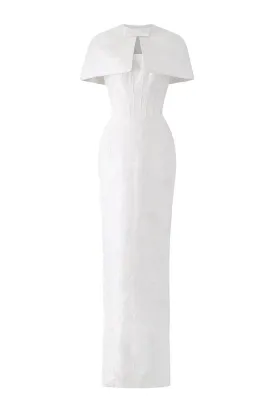 Solstice Sheath Corset Waist Brocade Floor Length Set