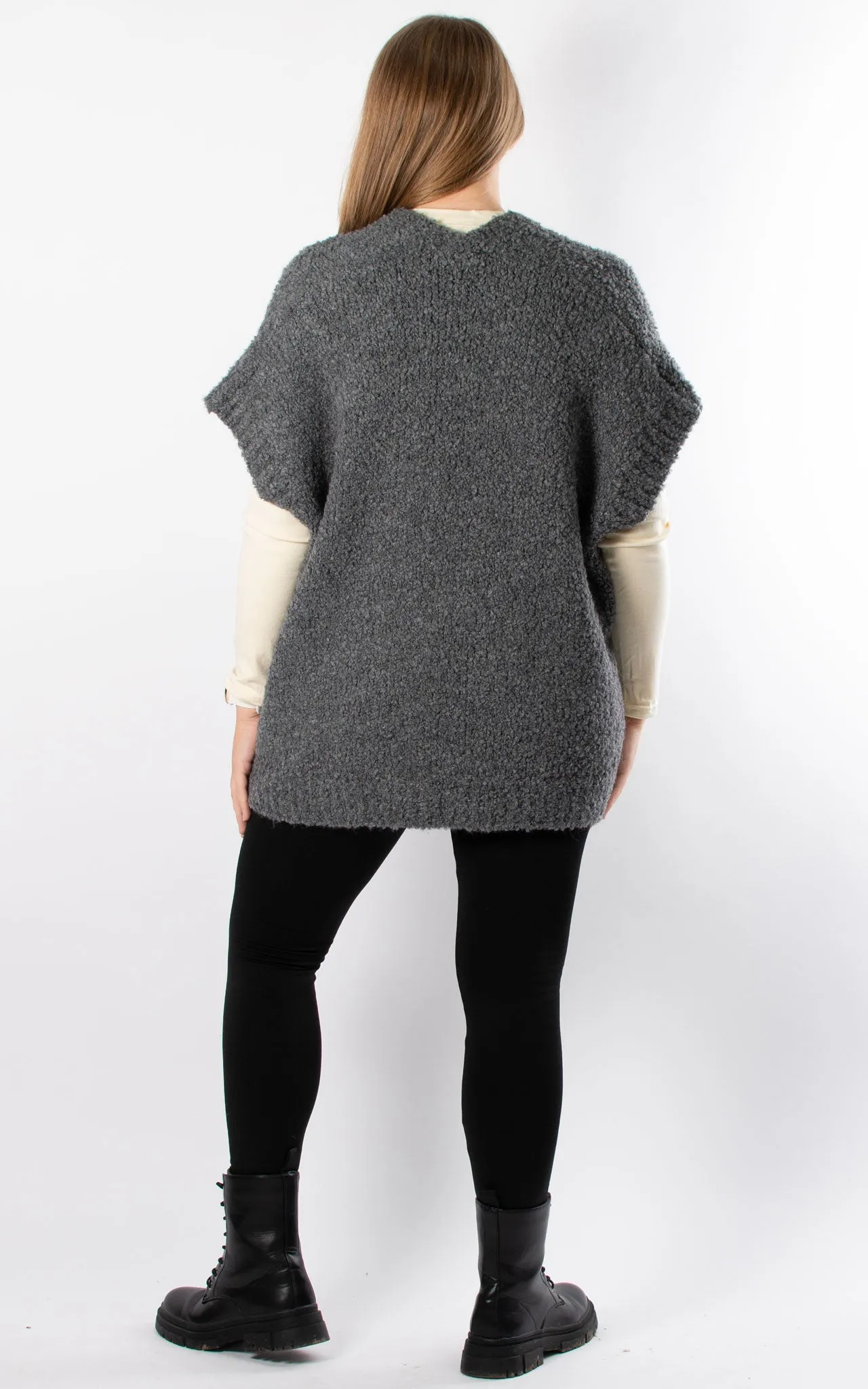 Teddy Waistcoat | Charcoal