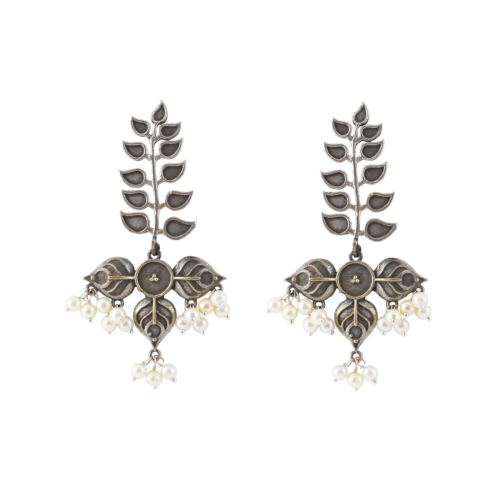 Teejh Aarini Silver Oxidised Earring