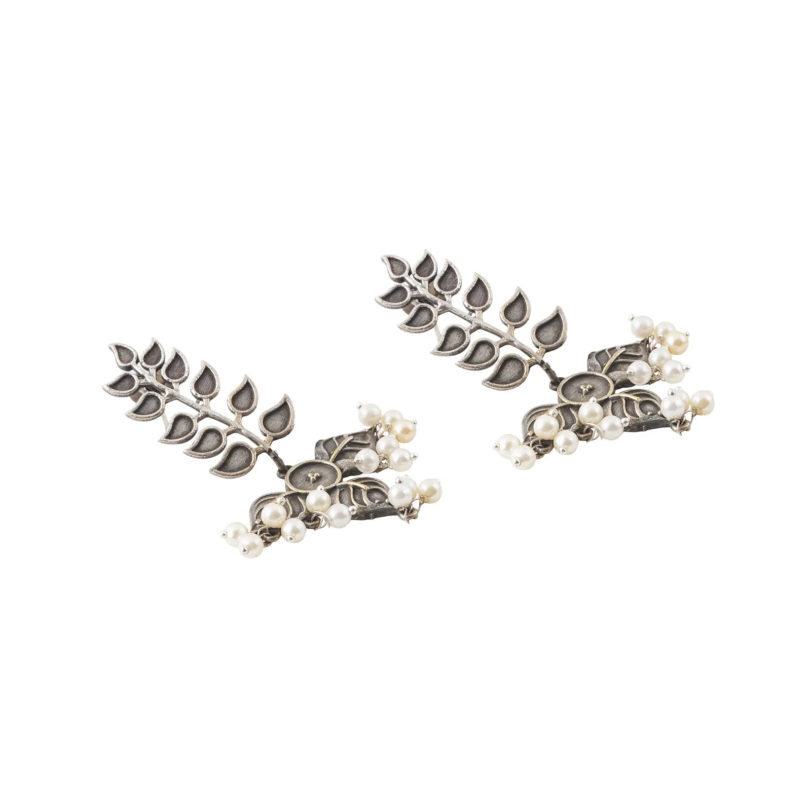 Teejh Aarini Silver Oxidised Earring