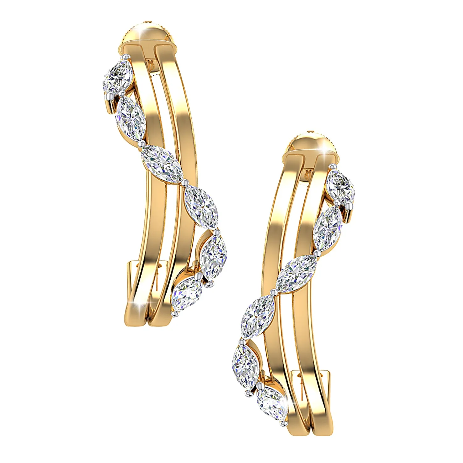 THE GLITTER CASCADE HOOPS