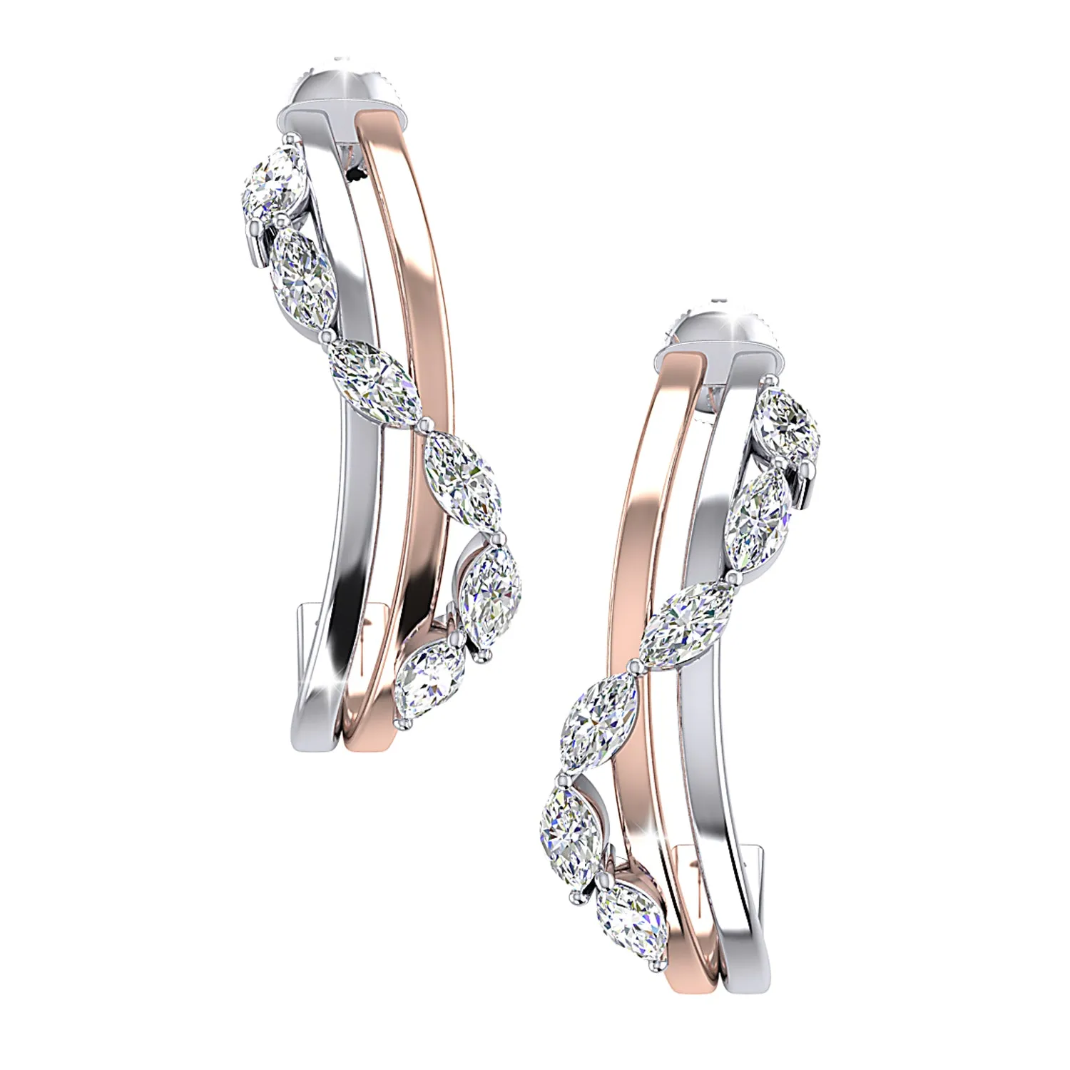 THE GLITTER CASCADE HOOPS