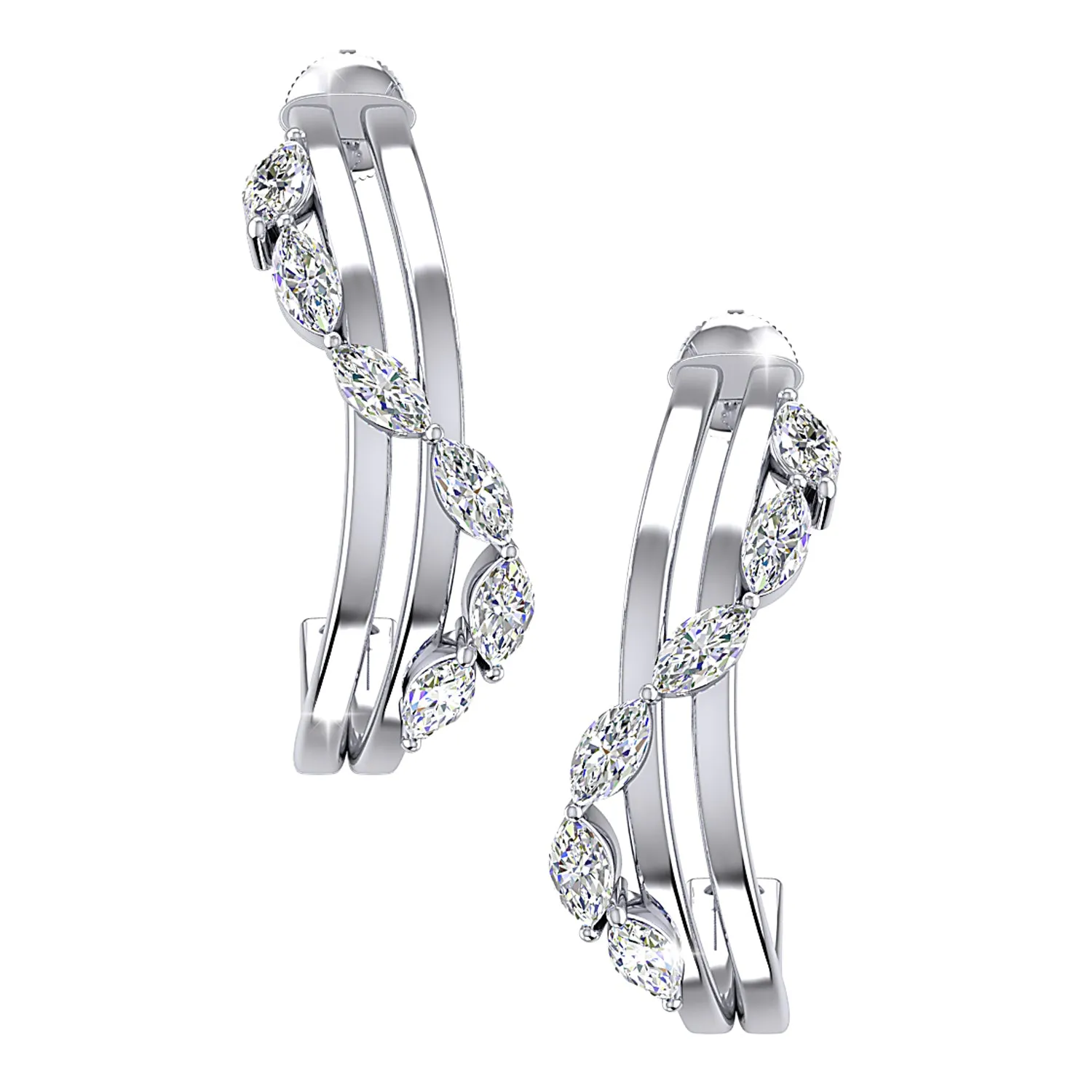THE GLITTER CASCADE HOOPS