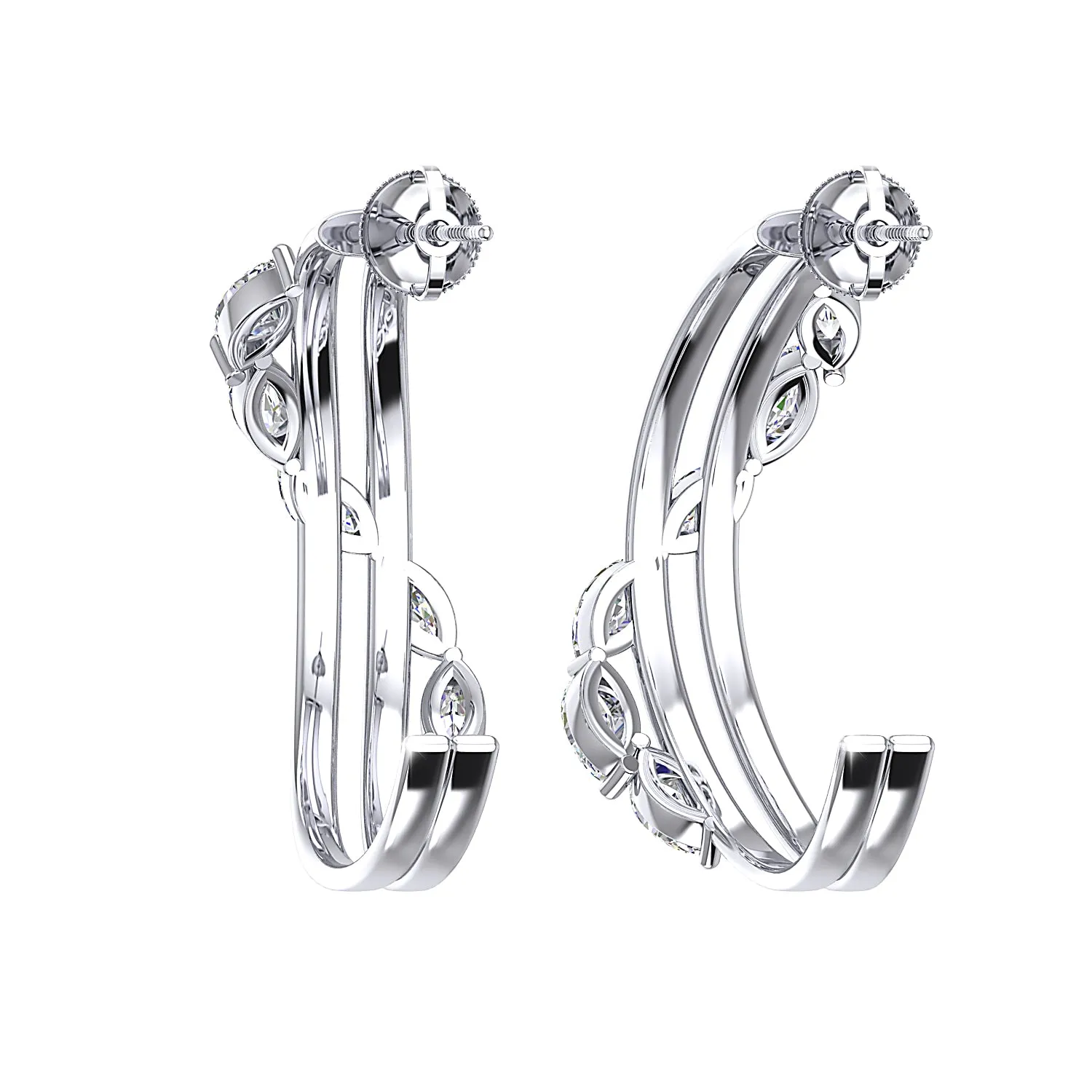 THE GLITTER CASCADE HOOPS