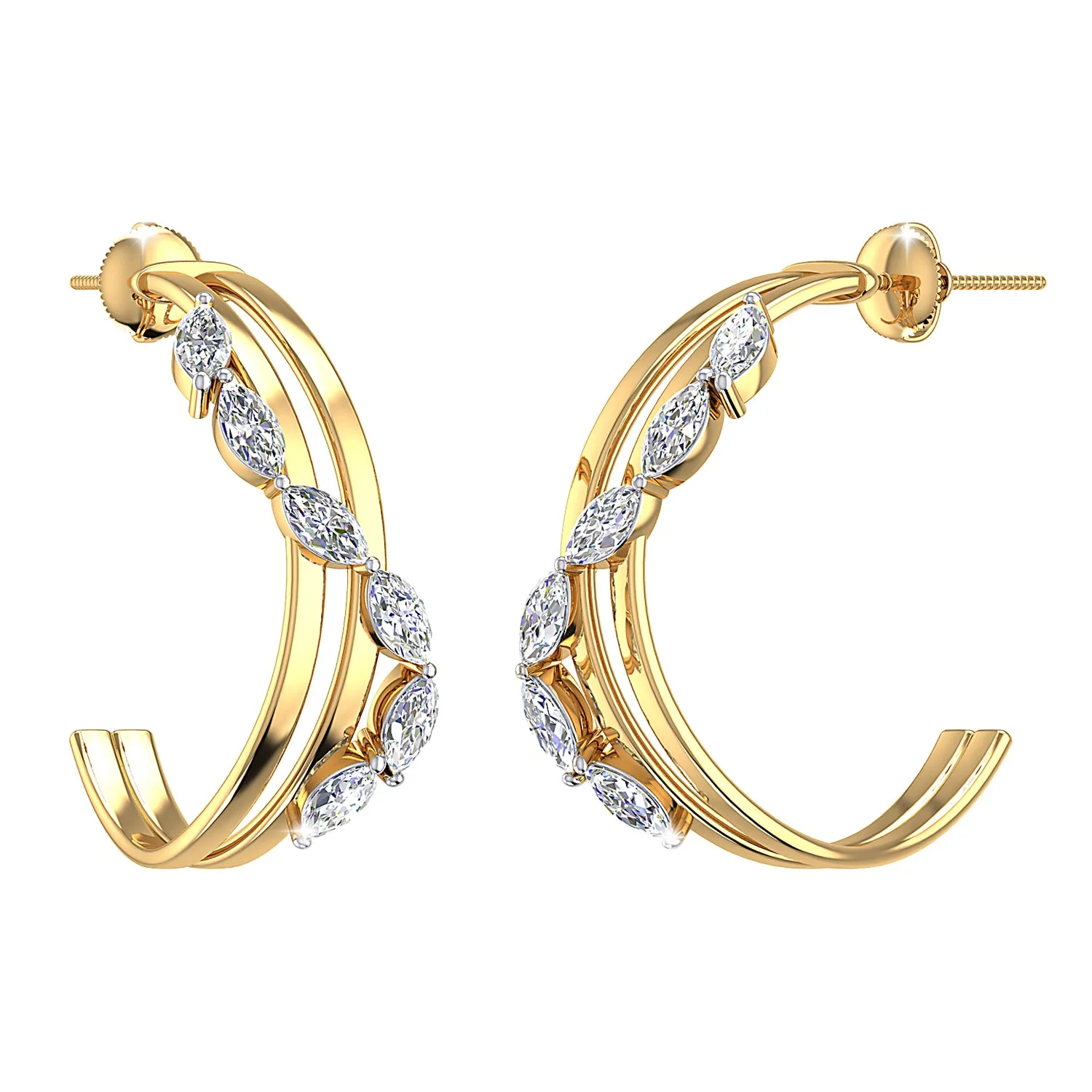 THE GLITTER CASCADE HOOPS