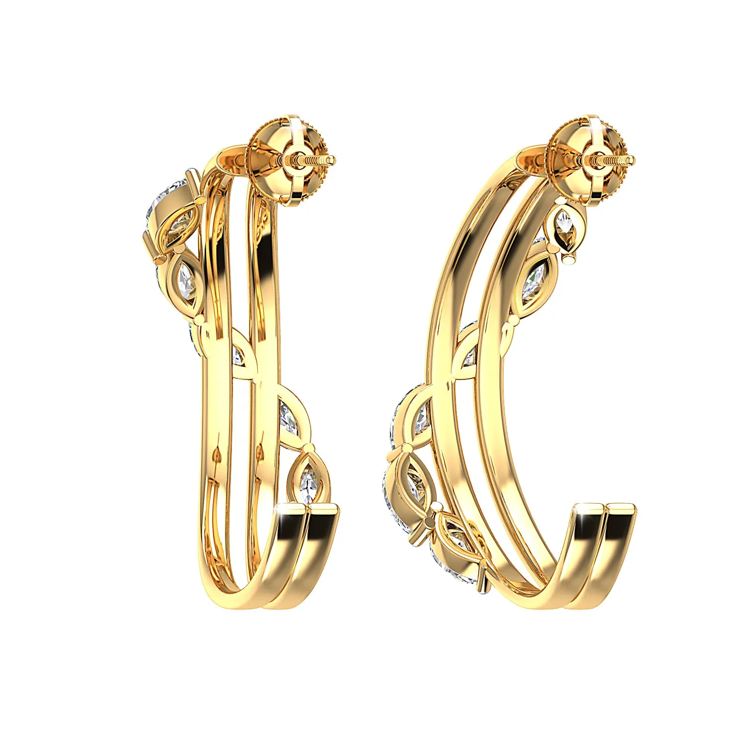 THE GLITTER CASCADE HOOPS