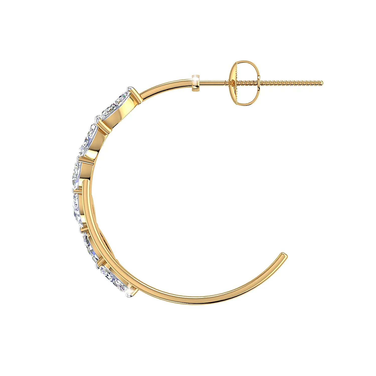 THE GLITTER CASCADE HOOPS