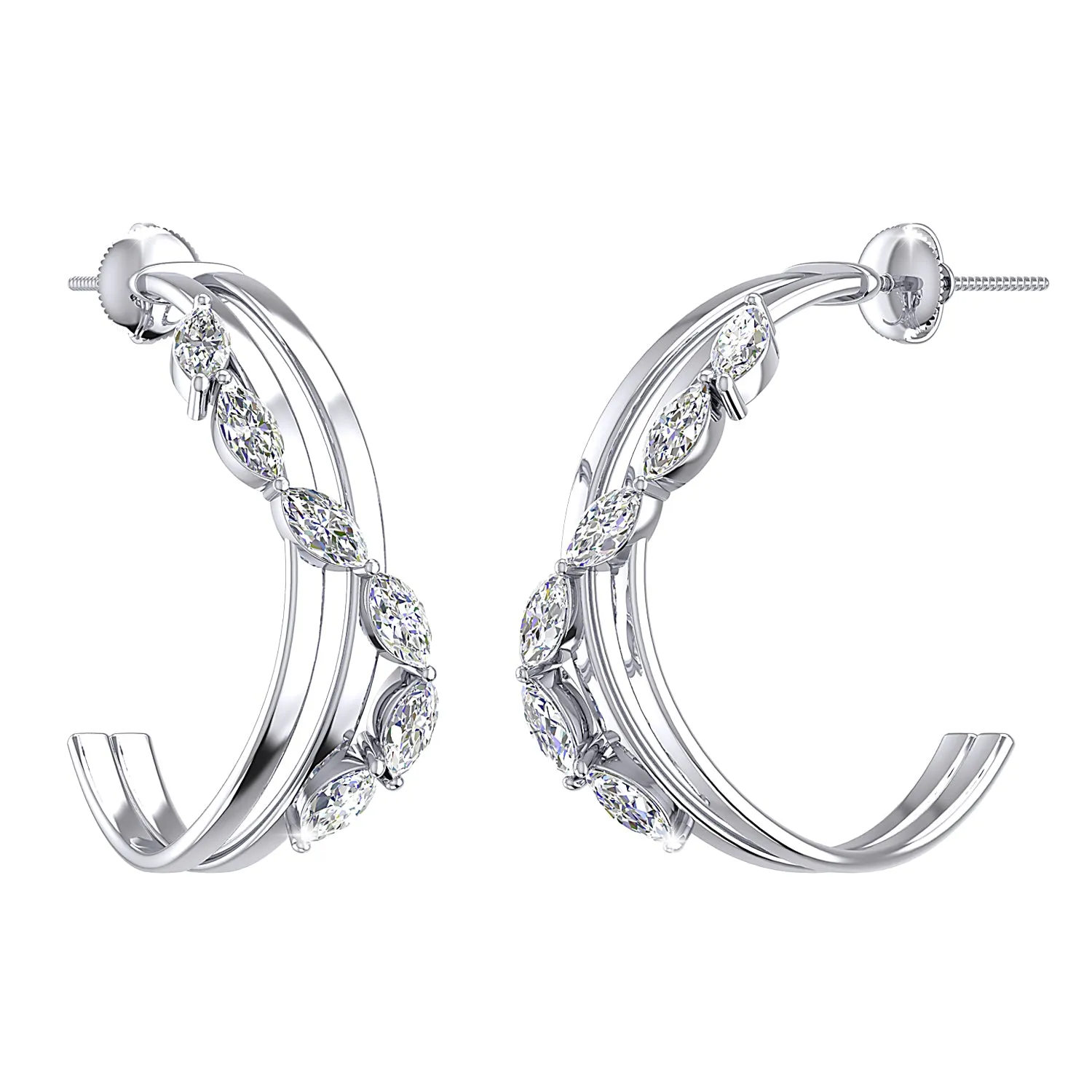 THE GLITTER CASCADE HOOPS