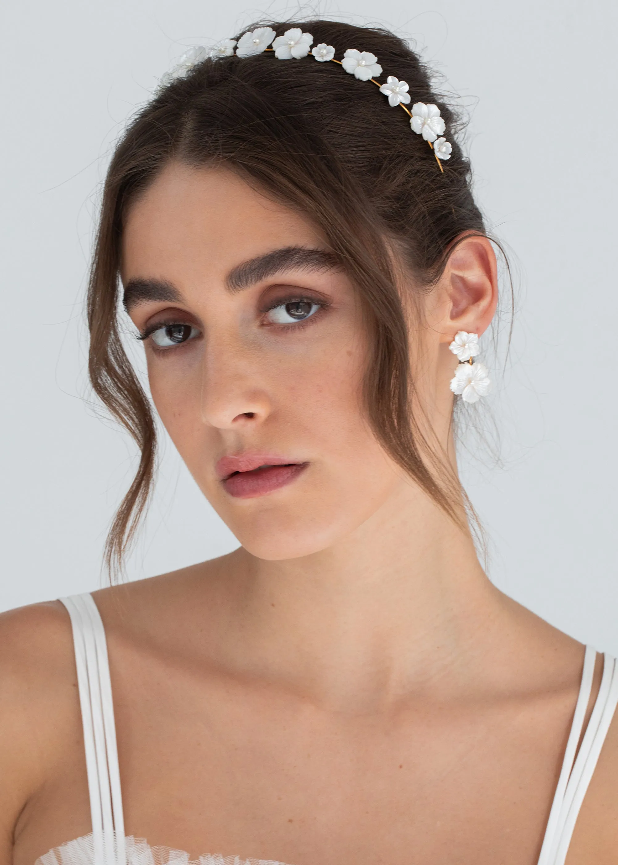 Tibby Earrings -- Mother of Pearl