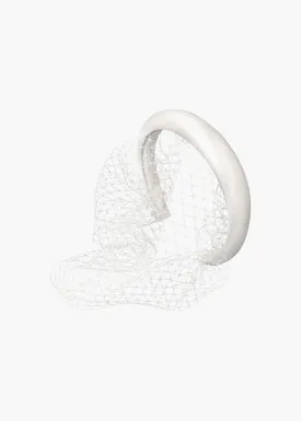 Tori Voilette Headband -- Cream
