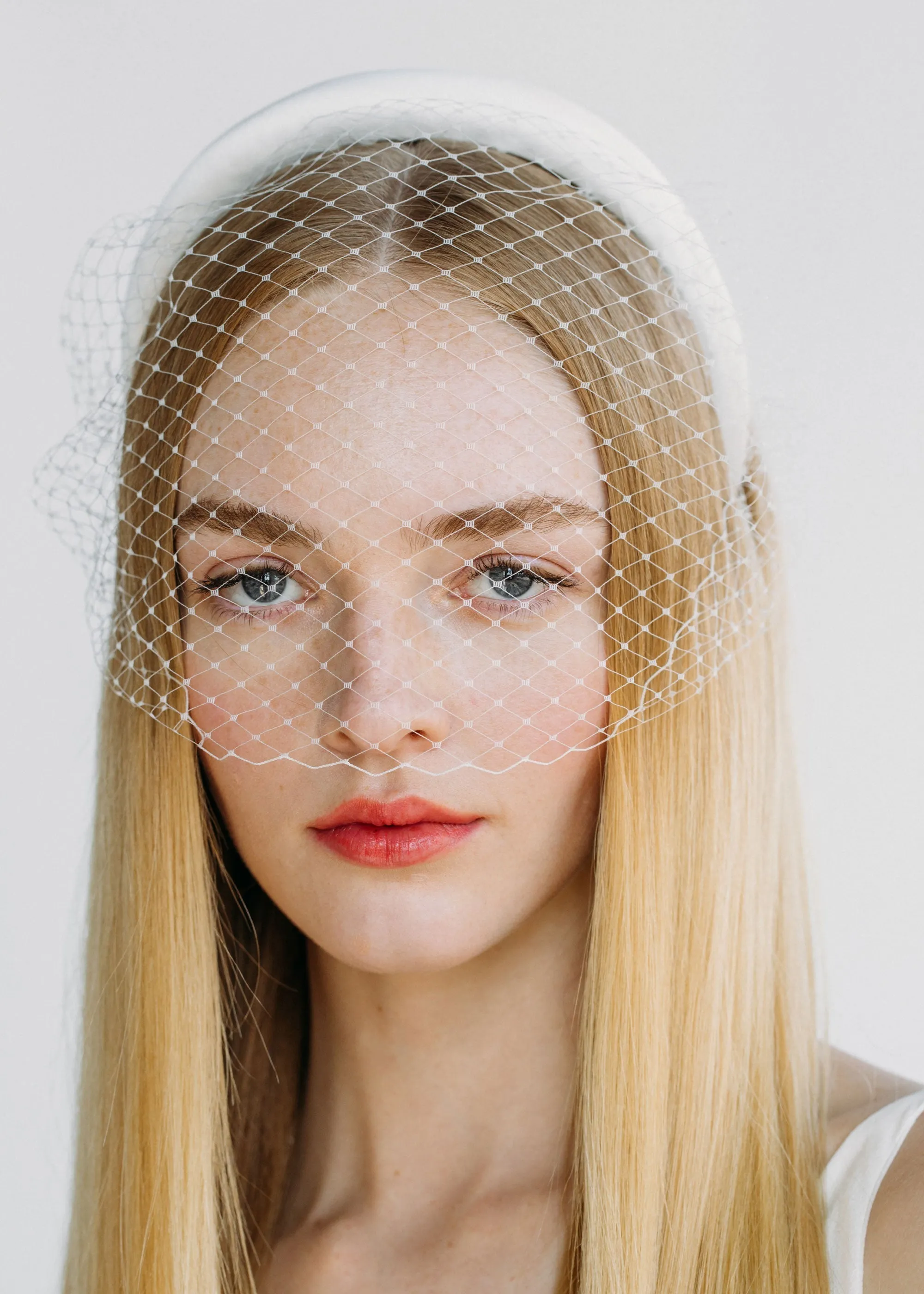 Tori Voilette Headband -- Cream