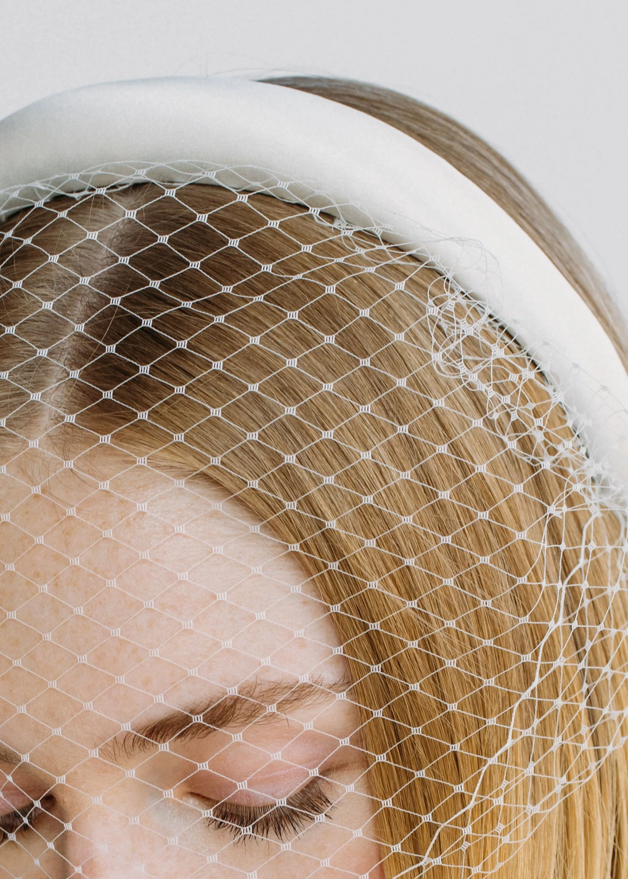 Tori Voilette Headband -- Cream