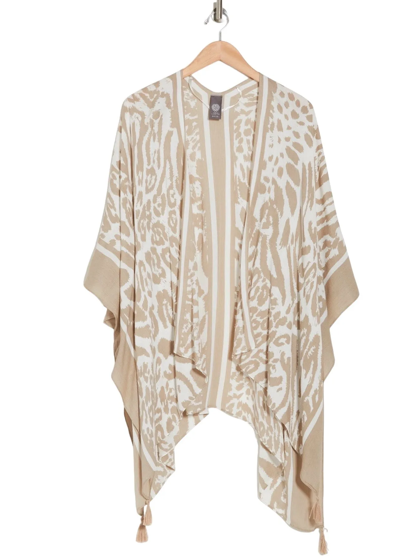 Vince Camuto Animal Print Topper Taupe One Size