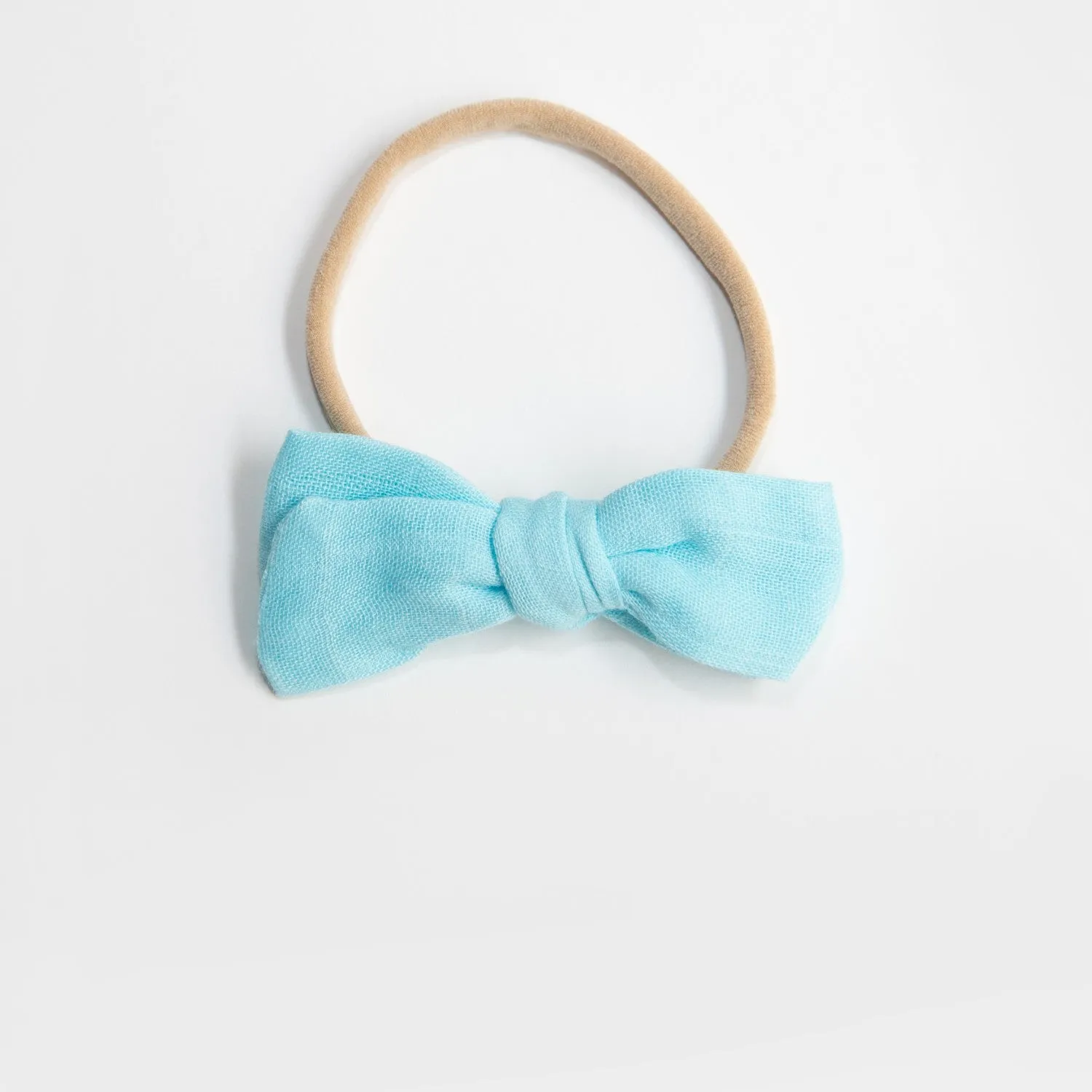 Wild Kind Dorothy Linen Bow Headband - Baby Blue