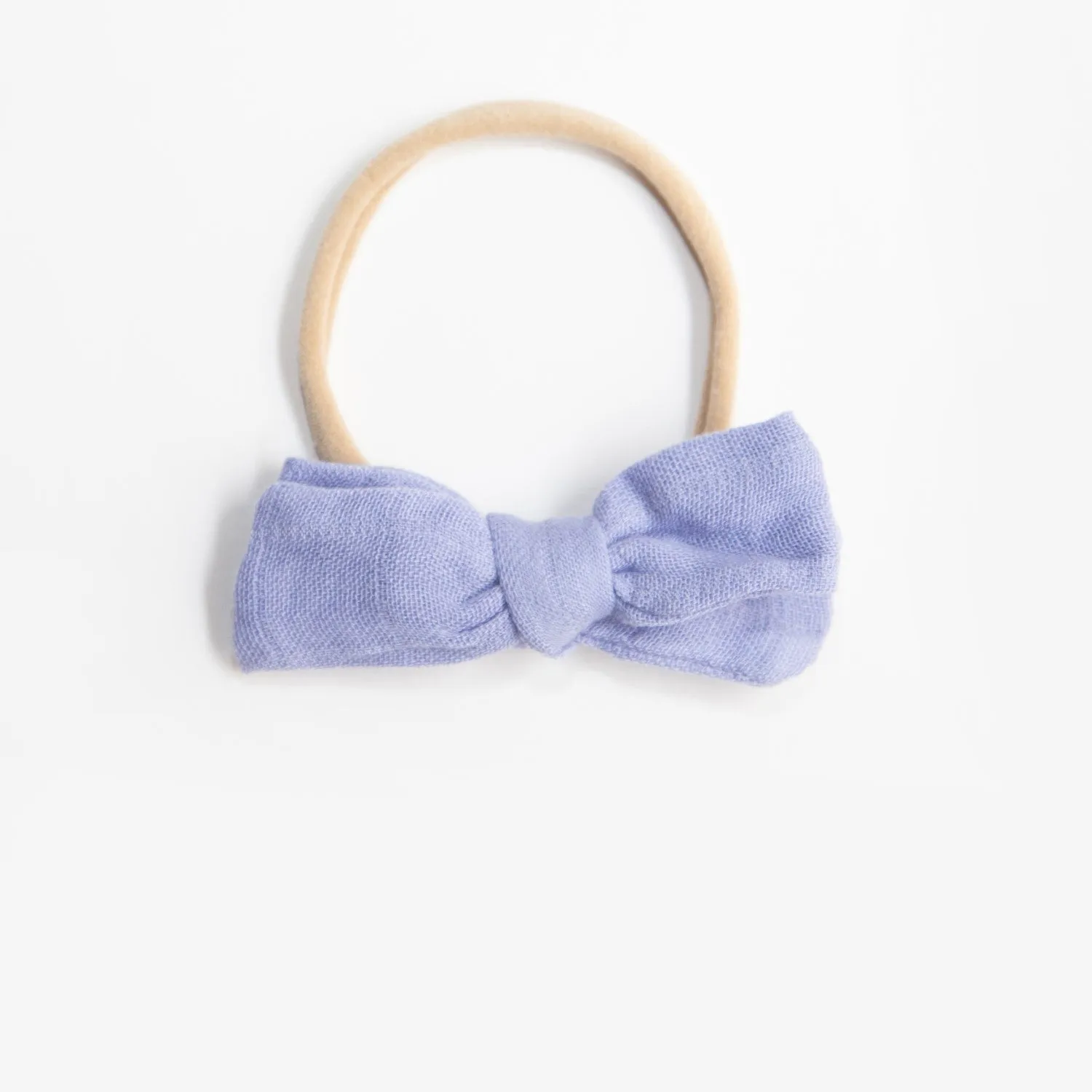 Wild Kind Dorothy Linen Bow Headband - Periwinkle