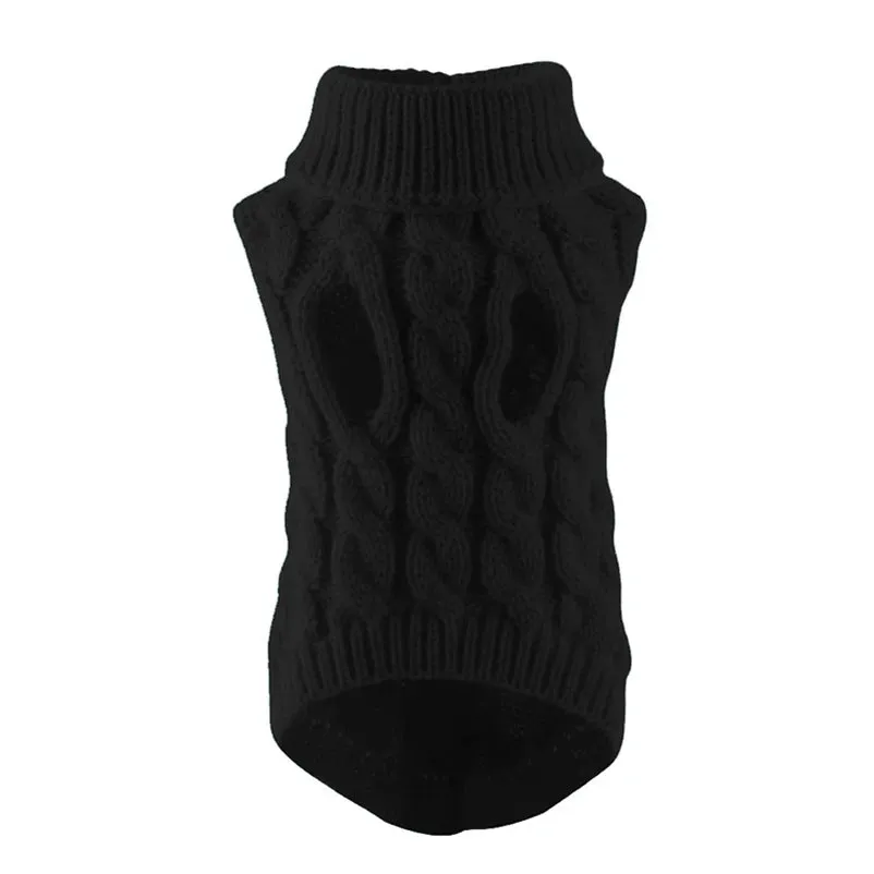 Winter Snuggles: Turtleneck Knit Sweater for Small to Medium Dogs and Kittens - Cozy Pet Vest for Chihuahuas, Bulldogs, and More