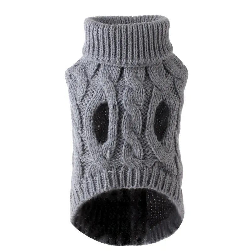 Winter Snuggles: Turtleneck Knit Sweater for Small to Medium Dogs and Kittens - Cozy Pet Vest for Chihuahuas, Bulldogs, and More